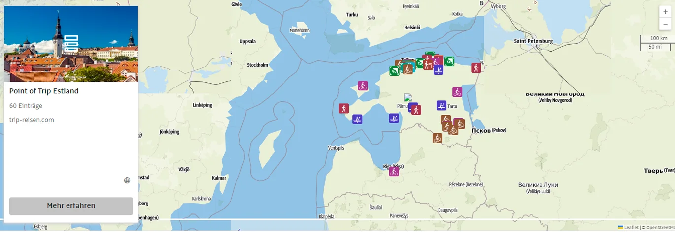 Estland - alle Infos auf Trip Estland  - alles auf einer Karte